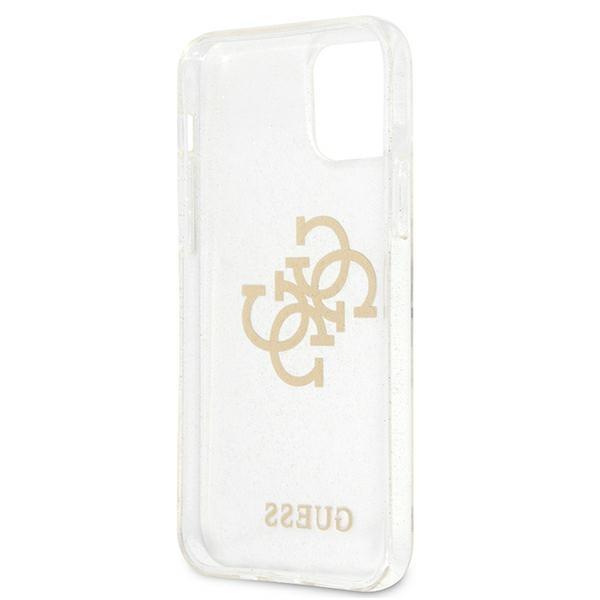 Guess Guhcp12Lpcugl4Gtr Iphone 12 Promax 6,7 Transparent Hard Case Glitter 4G Big Logo
