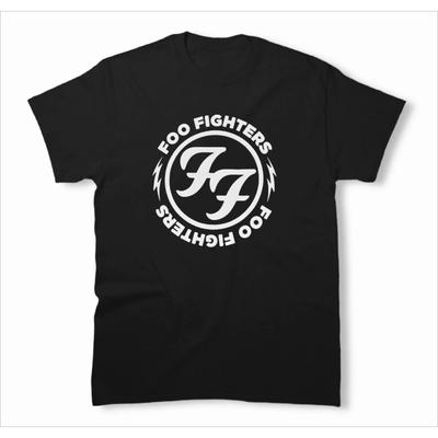 Ретро Хип-хоп Топ с Круглым Вырезом Футболка Футболка Foo Fighters для Мужчин и Женщин Топ Y2k Спортивный Уличный Стиль Подарок Фаната Унисекс