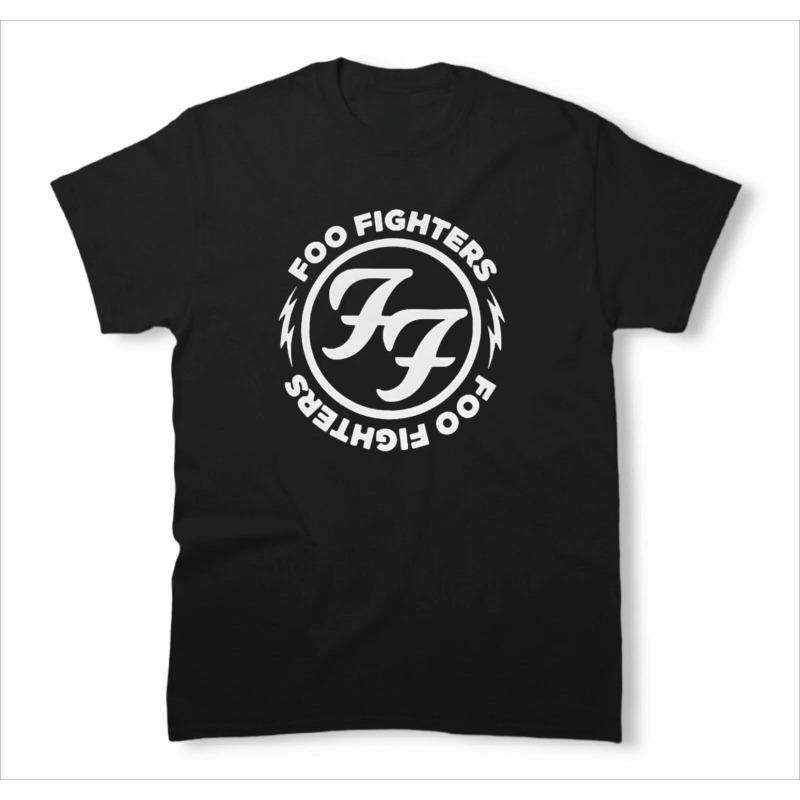 Унисекс Футболка Foo Fighters с круглым вырезом - Y2K Спортивный уличный стиль для фанатов