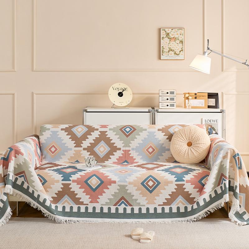 Полотенце для дивана с милым кроликом, полотенце для чехла на диван, ленивый чехол для дивана, защита от царапин от кошек, все включено, универсальная подушка для дивана на все сезоны