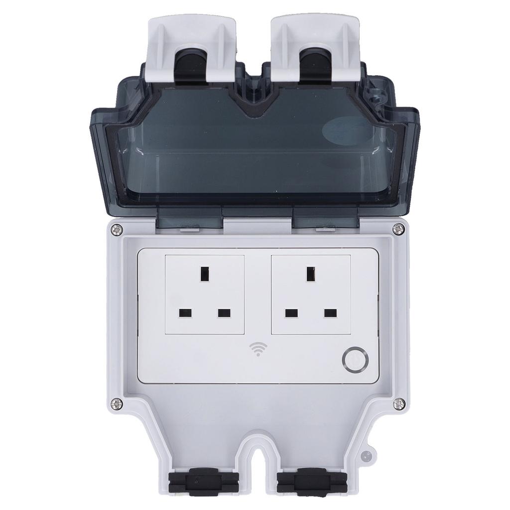 Wifi Smart Socket IP66 Waterproof Support Voice Control Timing 86 Type Outdoor Smart Outlet UK