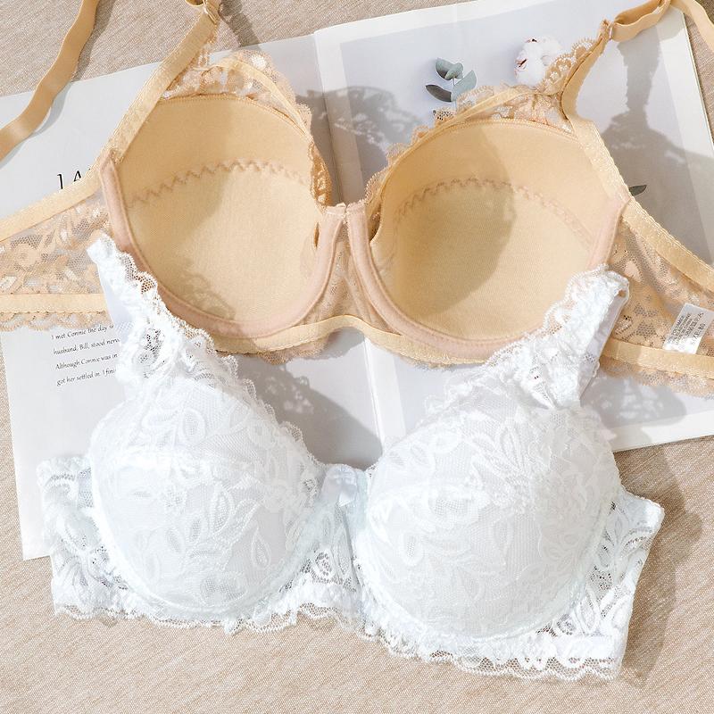 Flarixa Кружевной бюстгальтер с чашкой компакт-диска больших размеров, сексуальное женское нижнее белье с эффектом пуш-ап, топ без косточек, женское нижнее белье