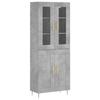 VidaXL Highboard Concrete Grey 69.5x34x180 Cm Engineered Wood 3198333