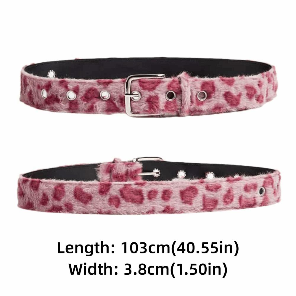 Trend Women's Belt Leopard Print Adjustable Waist Belt Pin Buckle Waistband Jeans Accessories
