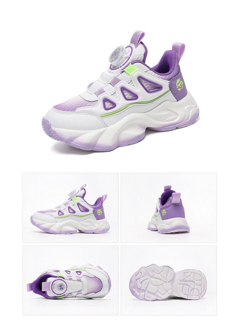 Дышащие сетчатые кроссовки для бега для девочек, модные спортивные повседневные кроссовки для учеников начальной и средней школы, осенняя коллекция 2025