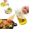 470ML Oil Sprayer 2 In 1 Transparent Thick Leakproof Large Capacity Ergonomic Handle Olive Oil Dispenser Bottle Spray Nozzle Food Grade Cooking