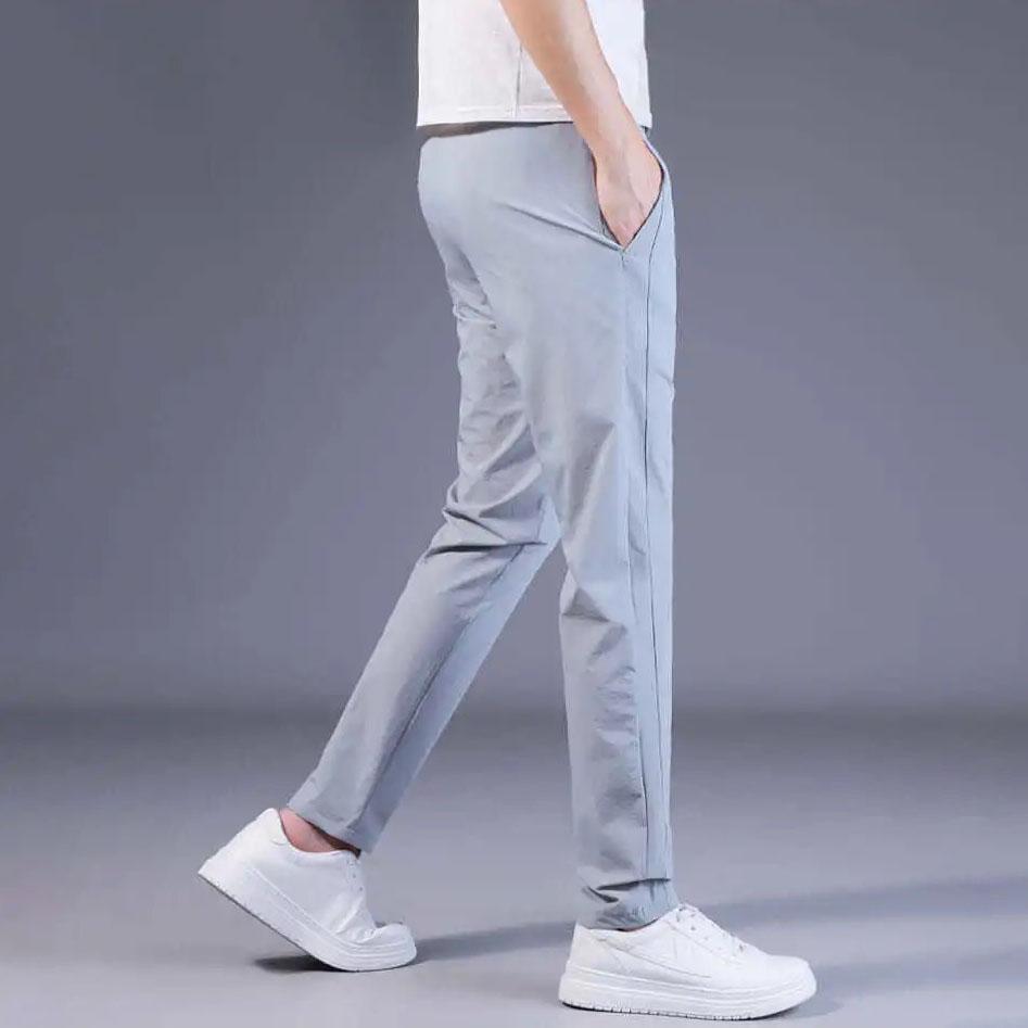 Men's Trousers Spring Summer Thin Section Solid Color Fashion Trousers Casual Work Pants