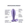 Plug anal vibrant connecté - Satisfyer - Intensity Plug - Violet - Matériau souple - Taille unique
