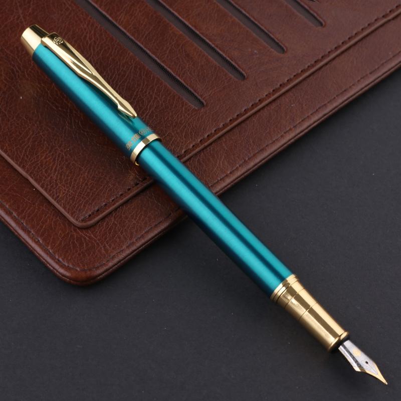 HERO Fountain Pen/Signature Pen 7006, Student Office Calligraphy Pen, Business Gift, F Nib, Gree