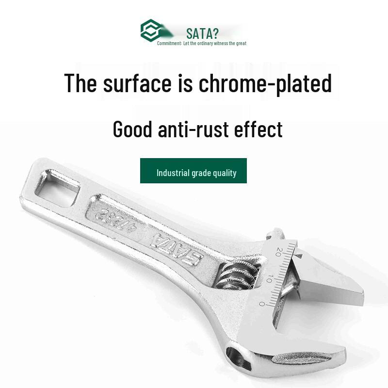 SATA 47233 Разводной ключ с большим зевом и короткой ручкой