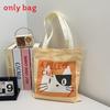 Милая и кошачья клетчатая сумка-тоут из парусины для студентов на каждый день