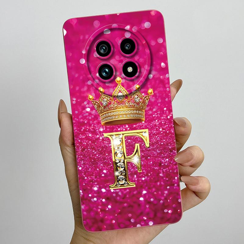 Чехол для телефона из жидкого силикона с буквой-короной для Realme 13 Pro Plus 13Pro 13ProPlus 5G, противоударный, с защитой объектива камеры, мягкая задняя крышка