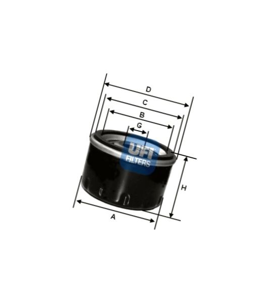 Ufi 23.489.00 Ufi Oil Filter
