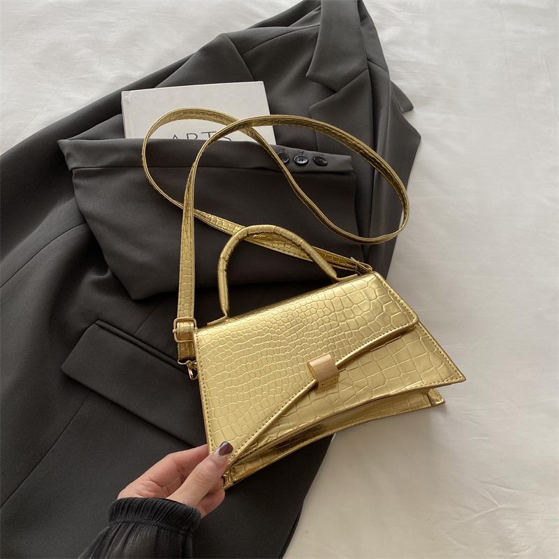 Женская сумка Niche Design с ретро-крокодиловым узором, застежка под мышкой, универсальная, на одно плечо, через плечо, маленькая квадратная сумка