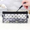 1Pcstravel Love Mesh Cosmetic Bag Zipper Makeup Bag For Women Wash Toiletry Bag Makeup Organizer Portable Storage Pouch