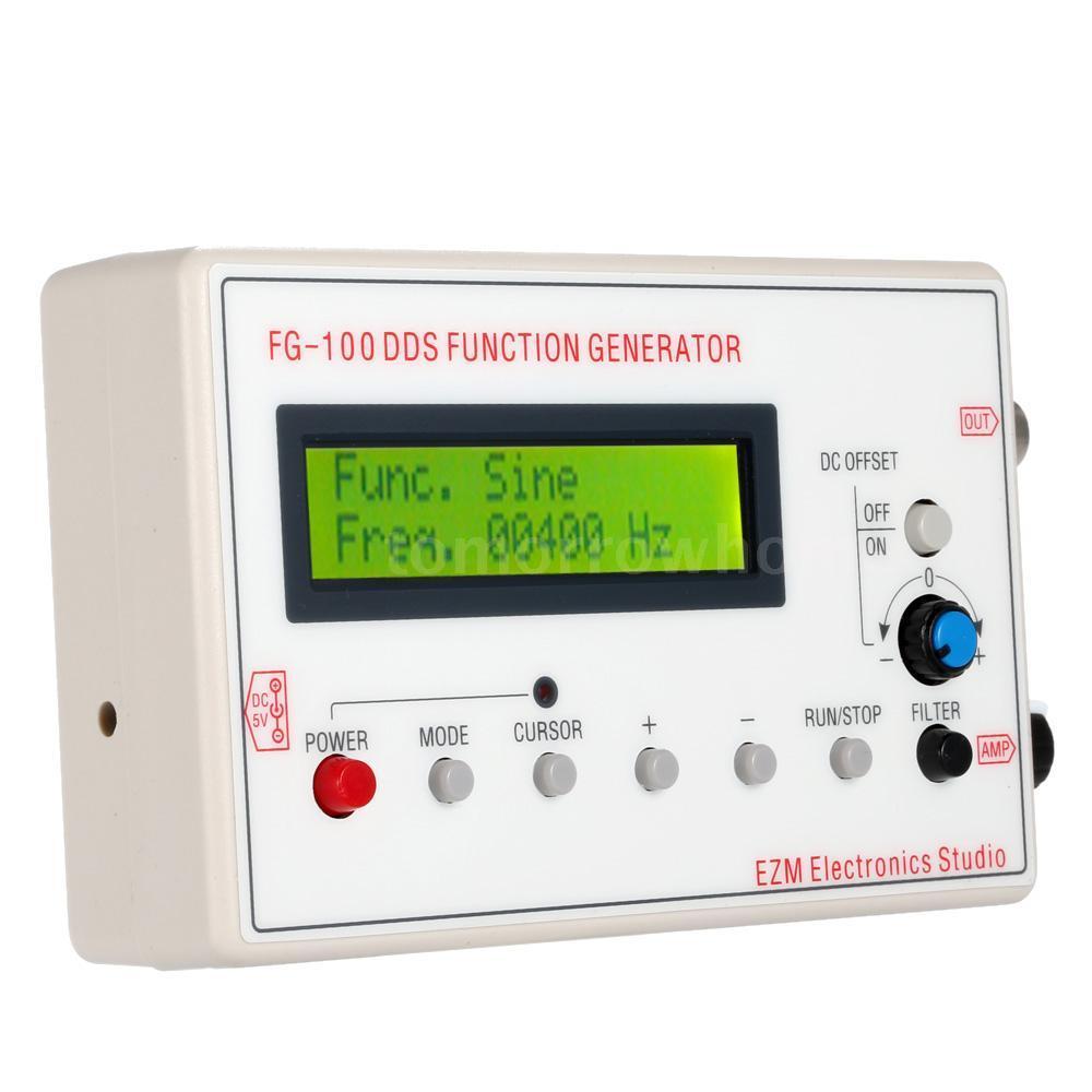 FG-100 DDS Function Signal Generator Module 1HZ-500KHZ Signal Source Module Sine+Square+Sawtooth Waveform DC3.7-10V