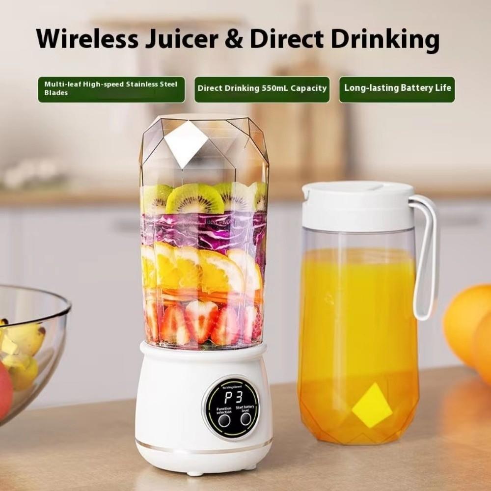 Wireless Handheld Blender Bottle 10 Blades Ice Crusher Electric Juice Blender Cup Smoothies