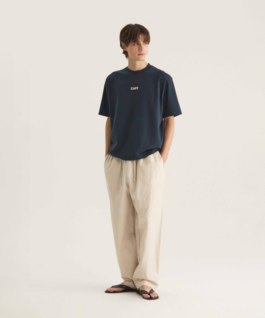 Oteumilkape Брюки из смесового льна, окрашенные готовыми, Easy Pants - Овсяный
