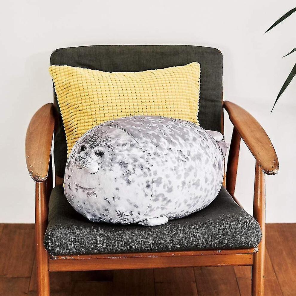 Plush Seal Pillow, Soft Cute Round Chubby Blob Throw Seal Plush Pillow