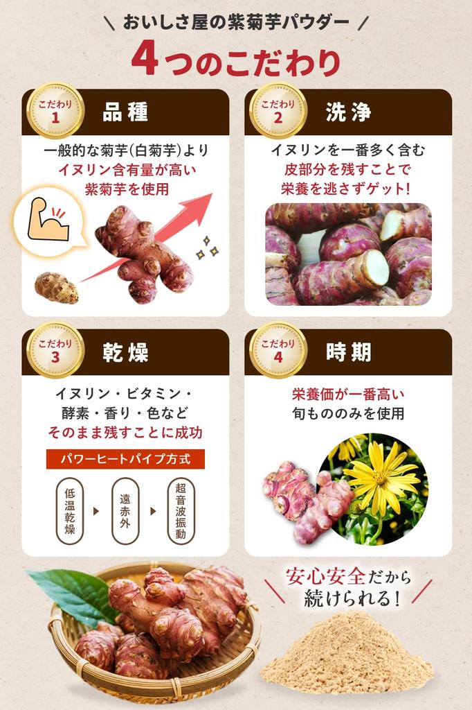 Purple Jerusalem Artichoke Powder Domestic 150g Inulin Over Jerusalem Artichoke Powder Inulin Powder Powder 50% Additive-free Oishisaya