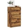 VidaXL Commode Old Wood 60x36x103 Cm Engineered Wood, Chest, Dresser, Cabinet with Drawers, Chests, Dressers, Cabinet 855996
