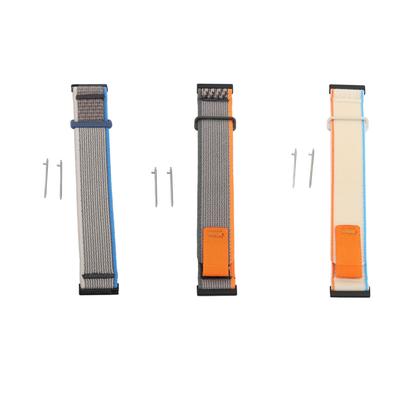 Спортивный нейлоновый ремешок для часов с застежкой-липучкой 24 мм эластичный дышащий регулируемый сменный