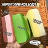Slow Rebound Squishy Simulated Bread Squeeze Toy Square Bread Decompression Toy  Children Gift