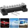 12V Distribution Bus Bar Auto Boat Marine Power 6 Terminal Block Bus Bar