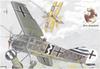 Roden 1/72 Масштаб Первая мировая война Немецкие ВВС Истребитель Fokker E.5/D.8 Пластиковая модель Сборный комплект RE72004
