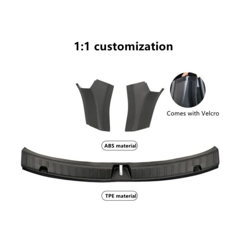 Trunk Protector Guard For Tesla Model Y 2024 Accessories Anti-Scratch Mat Rear Cargo Threshold Sill Cover Bumper Organizer Pad