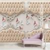 Luxury Embossed Soft Bag 3d Butterfly Mural For Living Room Bedroom Sofa Tv Background Wallpaper Home Decor