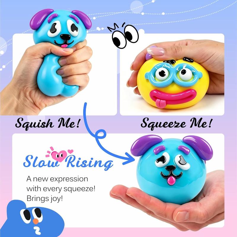 Creative Dog Face Changing Stress Toy for Adults Fun Relaxation & Squeeze