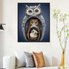 5D Diy Алмазная картина Сова Дом Набор для вышивки крестом Полная алмазная вышивка Мозаика Художественная картина Стразы Декор Подарок