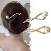Fashion Sweet Pearl Hair Clip Women Girls Elegant Minimalist Style Hairpin Barrette Hair Pins Ponytail Hair Accessories Heawear