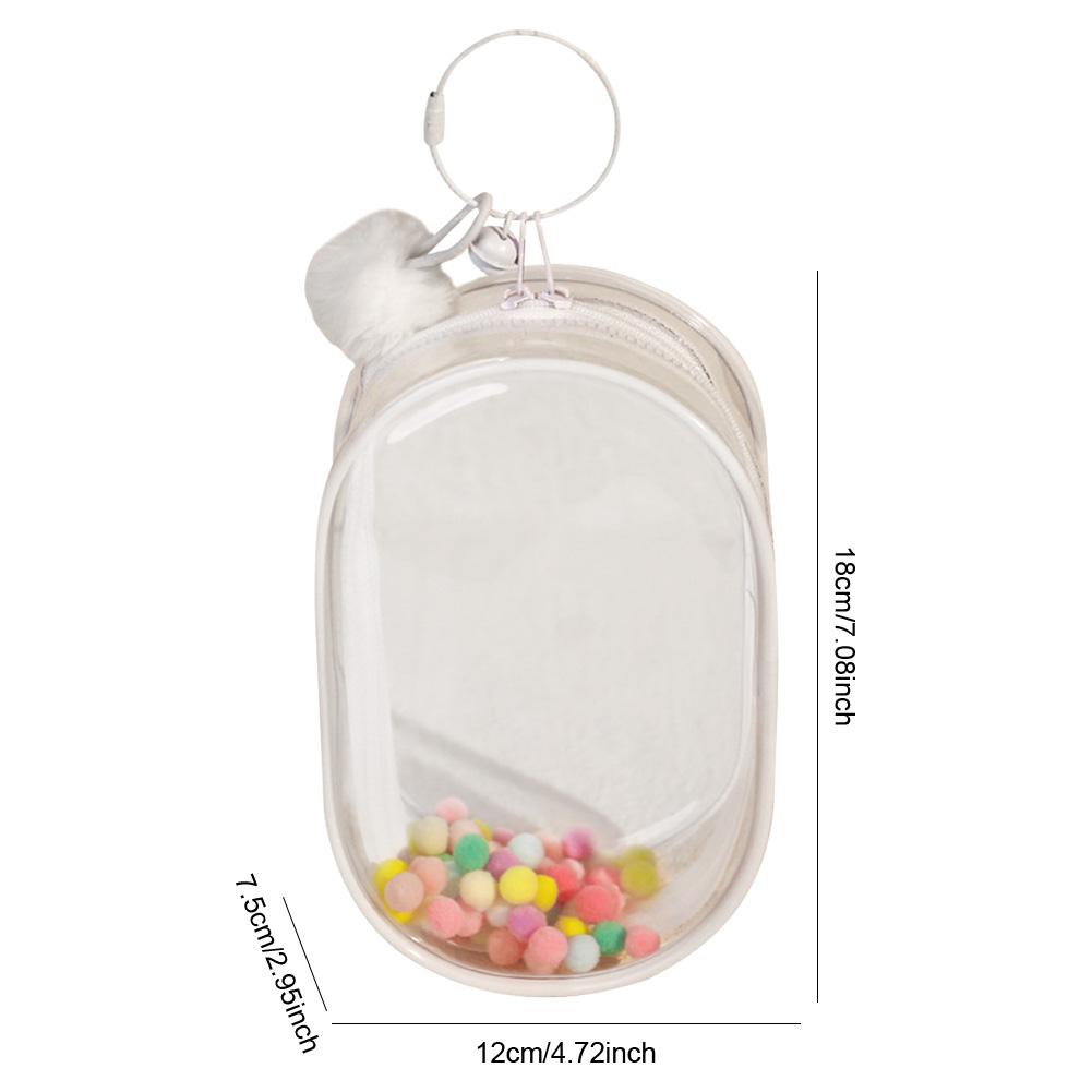 Для Labubu V1 V2 Прозрачный защитный чехол Игрушка-монстр Эльф Кукла Коробка для хранения Пылезащитный Подвесной Мешок для плюшевой куклы Дисплей-чехол