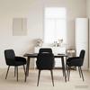 Dining Chairs 4 pcs Velvet Black 57 x 50 x 85 cm