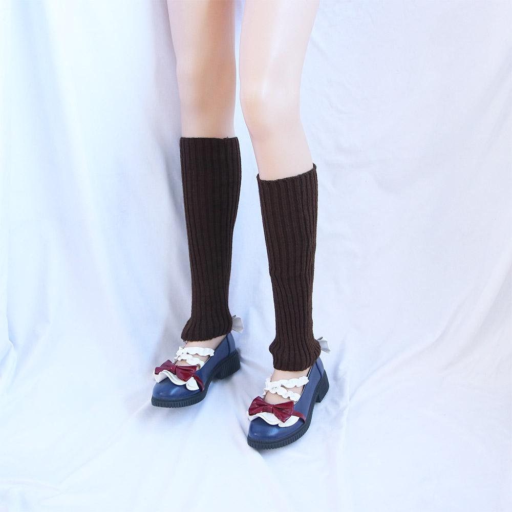 Lolita Halloween Costume Accessories Girls Women Hosiery Foot Cover Knitted Socks Wool Leg Warmers