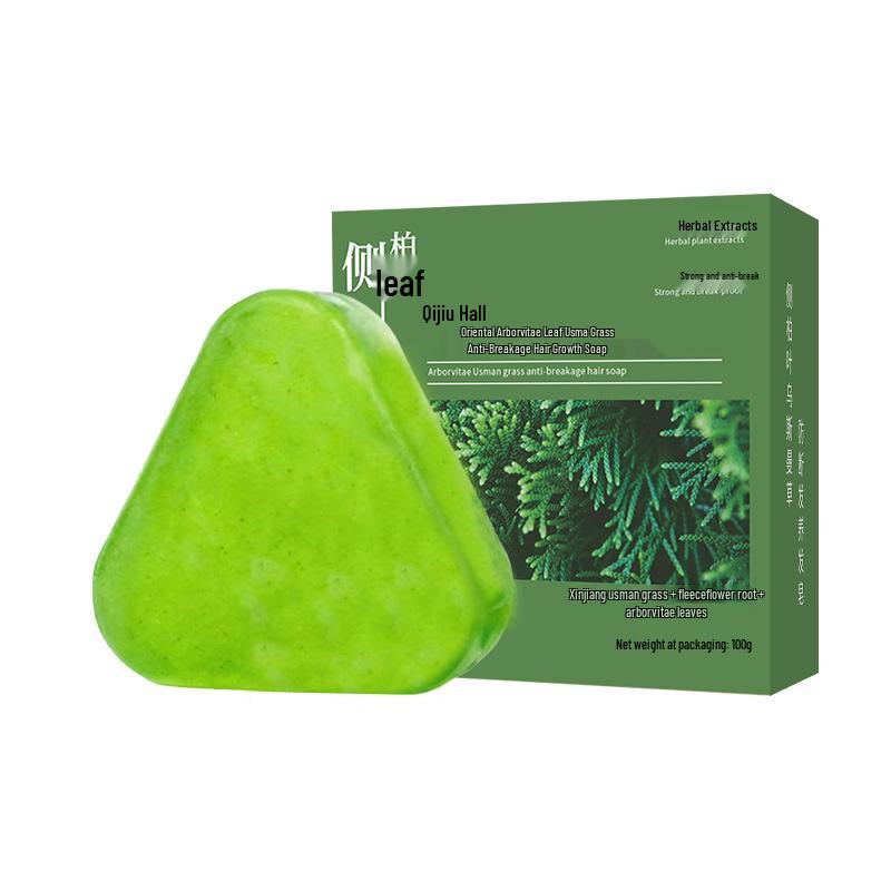 Бренд Same Usman Твердый шампунь: Мыло ручной работы для очищения корней волос и контроля жирности с туей и горцем многоцветковым