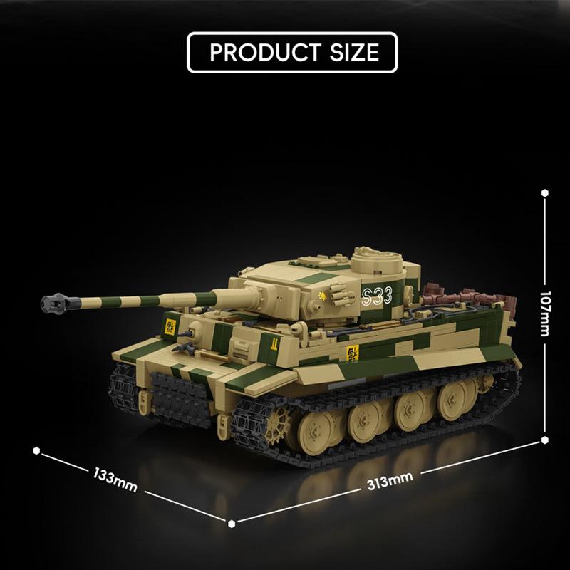 1559 деталей Модель Танка VI Ausf.E Тигр S33 Серия Армия Бронированная Машина Игрушка Строительные Блоки, Предмет Коллекционирования Для Военных Энтузиастов