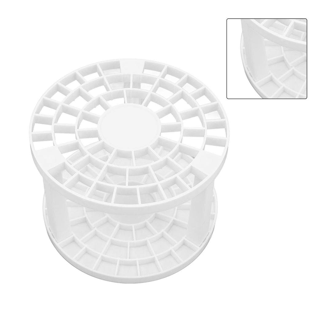 Подставка-органайзер для кистей для макияжа с 49 отверстиями, большой вместимости, многофункциональный держатель для ручек для нейл-арта, для дома, магазина, офиса, белый