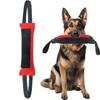 Dog training bite stick tear-resistant cloth spliced leather interactive tug-of-war pet toys outdoor dog training supplies