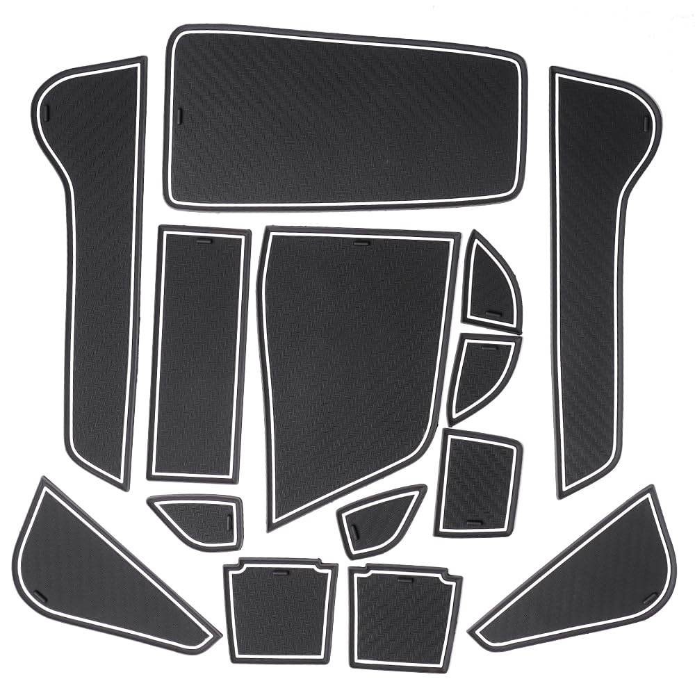 BLUESEATEC Door Pocket Mats for Nissan Note E13 Note Aura from December 2020 Specific for Noise Scratch Easy 14 Pieces (New Model e-Power (NOTE E13)