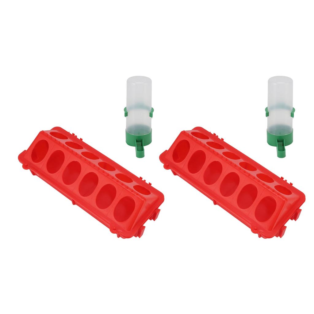 2 комплекта откидной верхней кормушки для цыплят из полипропилена, автоматическая кормушка для цыплят с защитой от брызг