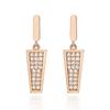 ELLE Jewelry 14K Bold Cubic Zirconia Earrings (Gold Pin) ELGPEE143