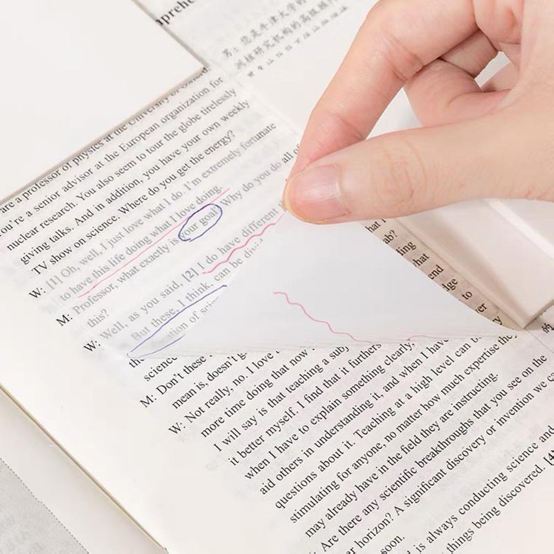 Прозрачные заметки Post-It Студенческий маркер Выделение Липкие заметки Креативные заметки для сообщений