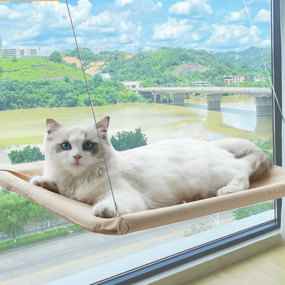 Cat Window Perch Suction Cup Cat Hammock Foldable Window Sill Cat Bed For Cats All Season Pet Sleeping Bed