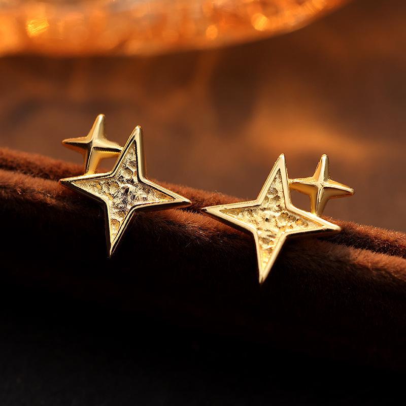 Серьги-звезды из серебра Banyan Tree S925: Изысканный Большой и Маленький Дизайн для Женщин, Милый и Крутой Модный Стиль