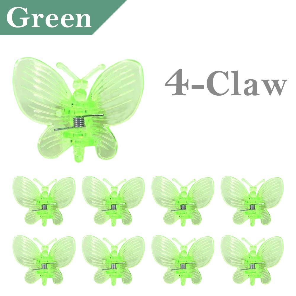 30/50/100 шт. Новые пластиковые зажимы для растений в форме бабочек, 4-лапчатые цветы орхидеи, зажим для крепления, связанный пучок, ветка, плетущаяся лиана