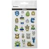 Glitter Stickers - Monsters - 21 Pcs - 0.5 To 2.8 Cm - Mixed - Child