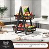 Modern Nordic Multi-Layer Detachable Fruit Vegetable Basket Storage Rack Kitchen Counter Organizer with Handle